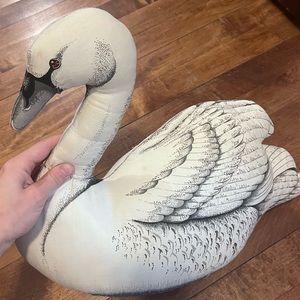 Vintage swan stuffed animal